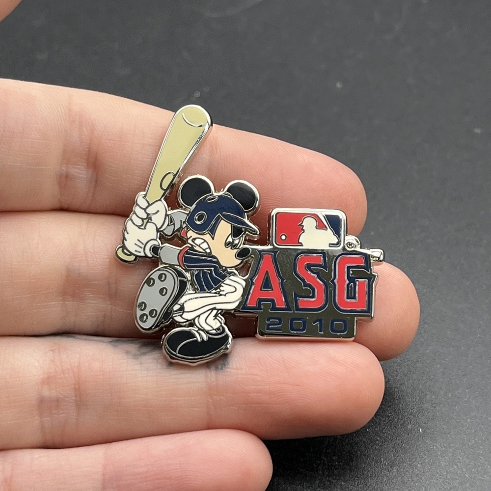 Disney MLB Baseball All Star Game 2010‎ Mickey Mouse Lapel Hat Pin